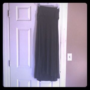 Gray maxi skirt or sleeveless dress size large.